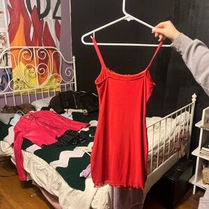 Red dress